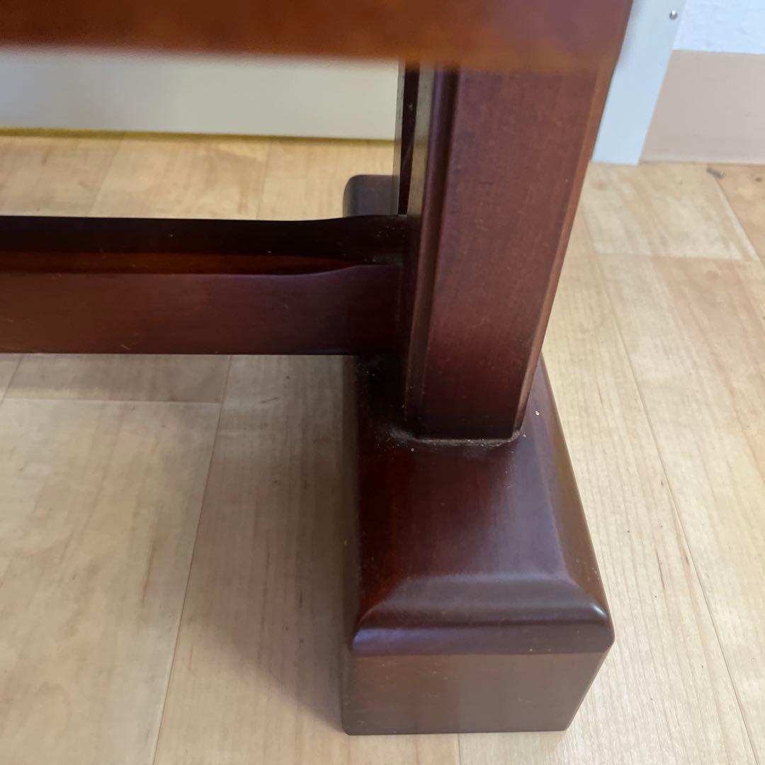 【昭和レトロ】マガジンラック　アンティーク　木製　新聞ラック　キャビネット　3段