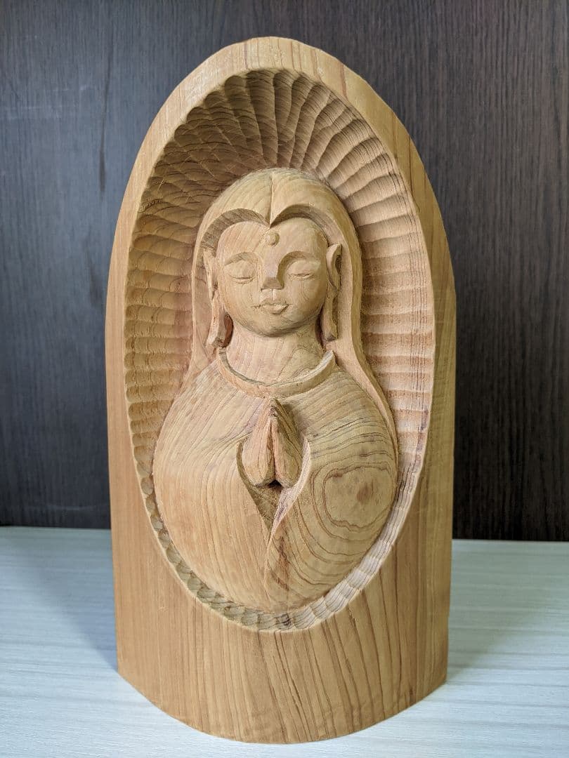 平和観音さまシリーズ　　　作品番号Ｓ−20　　彫刻家　岩村一博　4月1日より値上