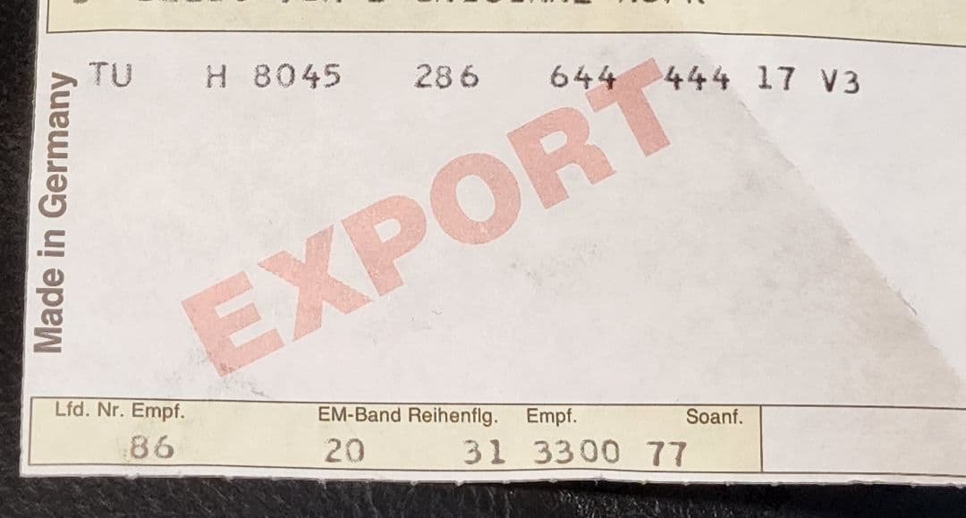 TUH 8045  フロント 扉材 バニラホワイト)644×444×18㎜×５枚