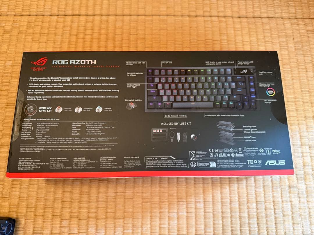 ASUS ROG AZOTH 無線 ゲーミングキーボード