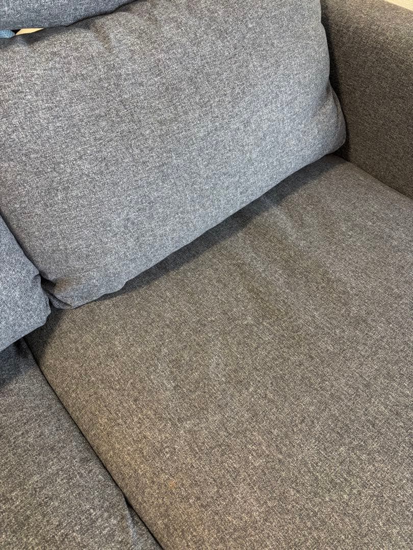 【着払いor直接引き取り】IKEA L型ソファ ３人掛け グレー