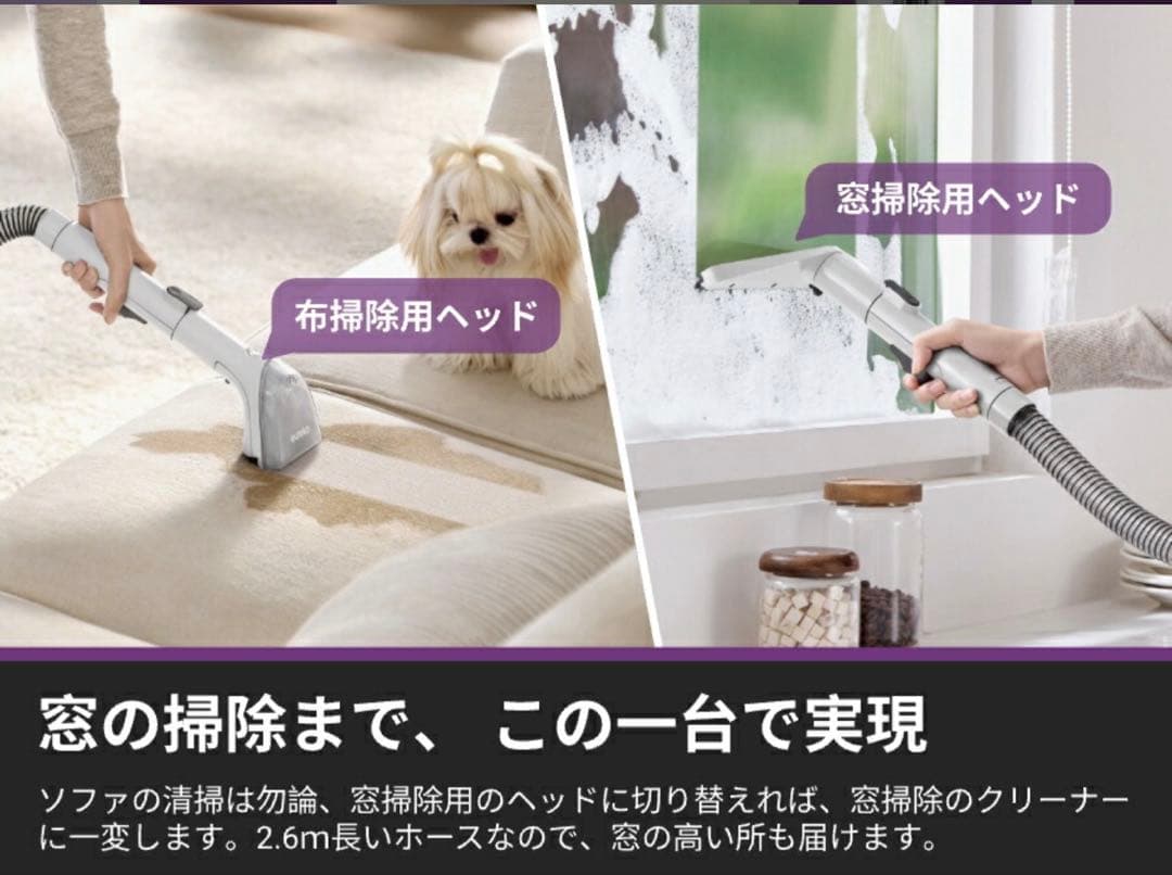 2025最新型 Eureka リンサークリーナー 水加熱式 NEY200 ✨新品