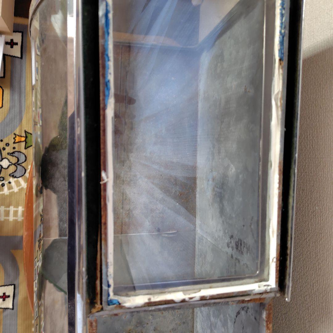 ブリキとガラスのショーケース　昭和レトロ　駄菓子屋