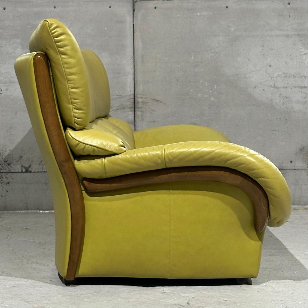 昭和レトロ karimoku カリモク 本革ソファ 3人掛｜ZTシリーズ応接家具