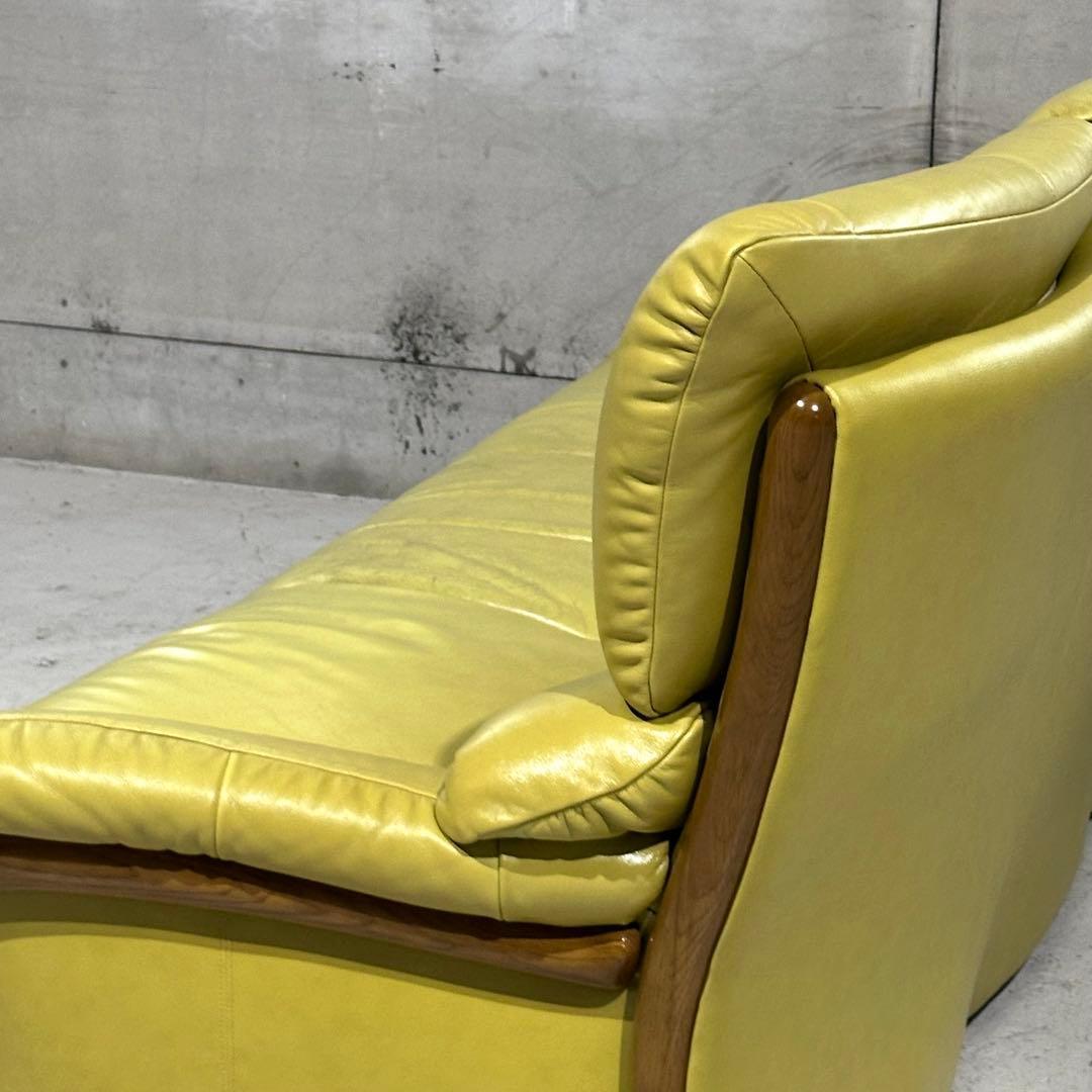 昭和レトロ karimoku カリモク 本革ソファ 3人掛｜ZTシリーズ応接家具