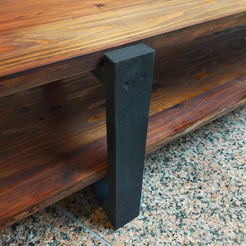 テレビ台 120 アンティーク ローボード 木製 ハンドメイド シェルフ 本棚