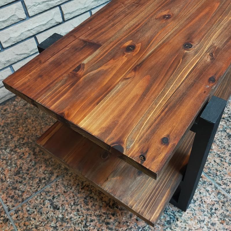 テレビ台 120 アンティーク ローボード 木製 ハンドメイド シェルフ 本棚