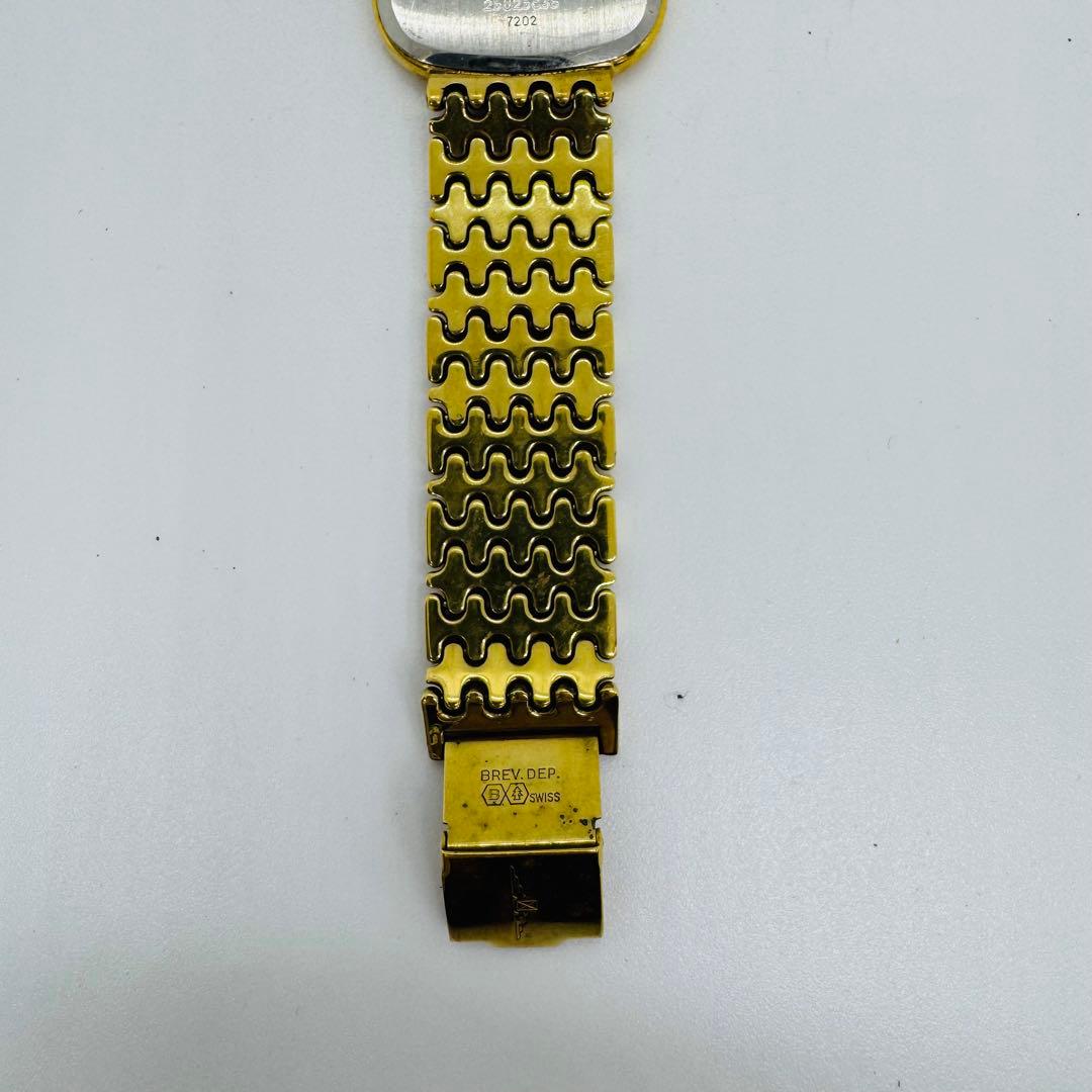 ✨LONGINES✨ロンジン✨クォーツ✨スクエア✨ゴールド文字盤✨腕時計✨