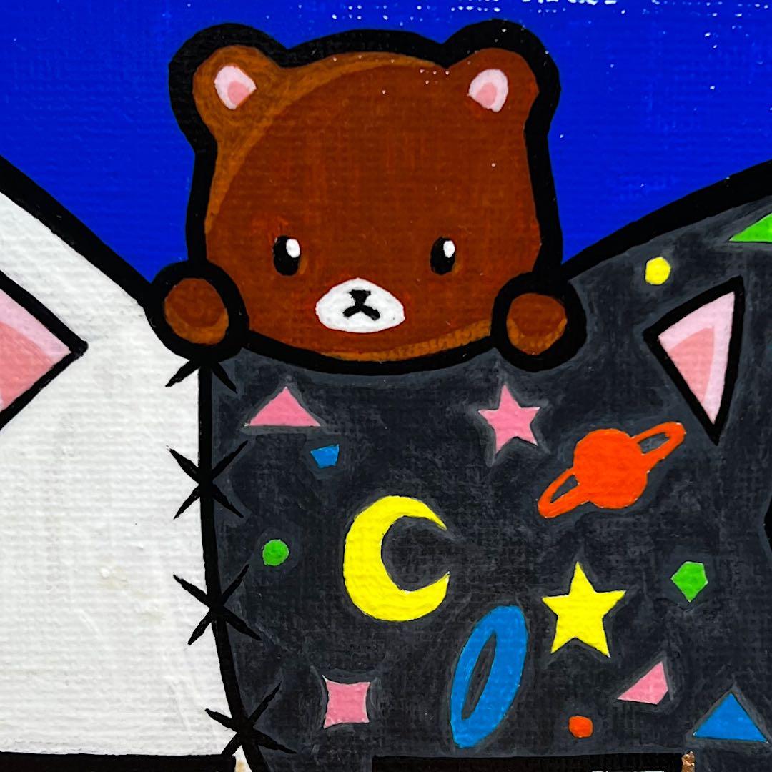 「心に還る時間」｜イーゼル付き絵画 原画 動物画 猫の絵 イラスト ドローイング