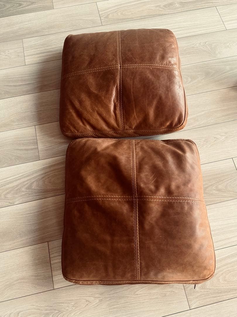 専用クラッシュゲート 2.5人掛けソファ 本革 ヴィンテージ調レザークッション付