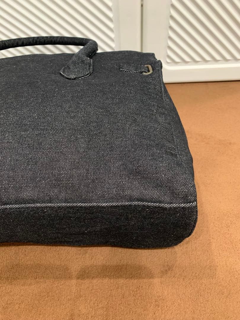 デニム ハンドバッグ ベルト リメイク ジーンズ 鍵付 南京錠