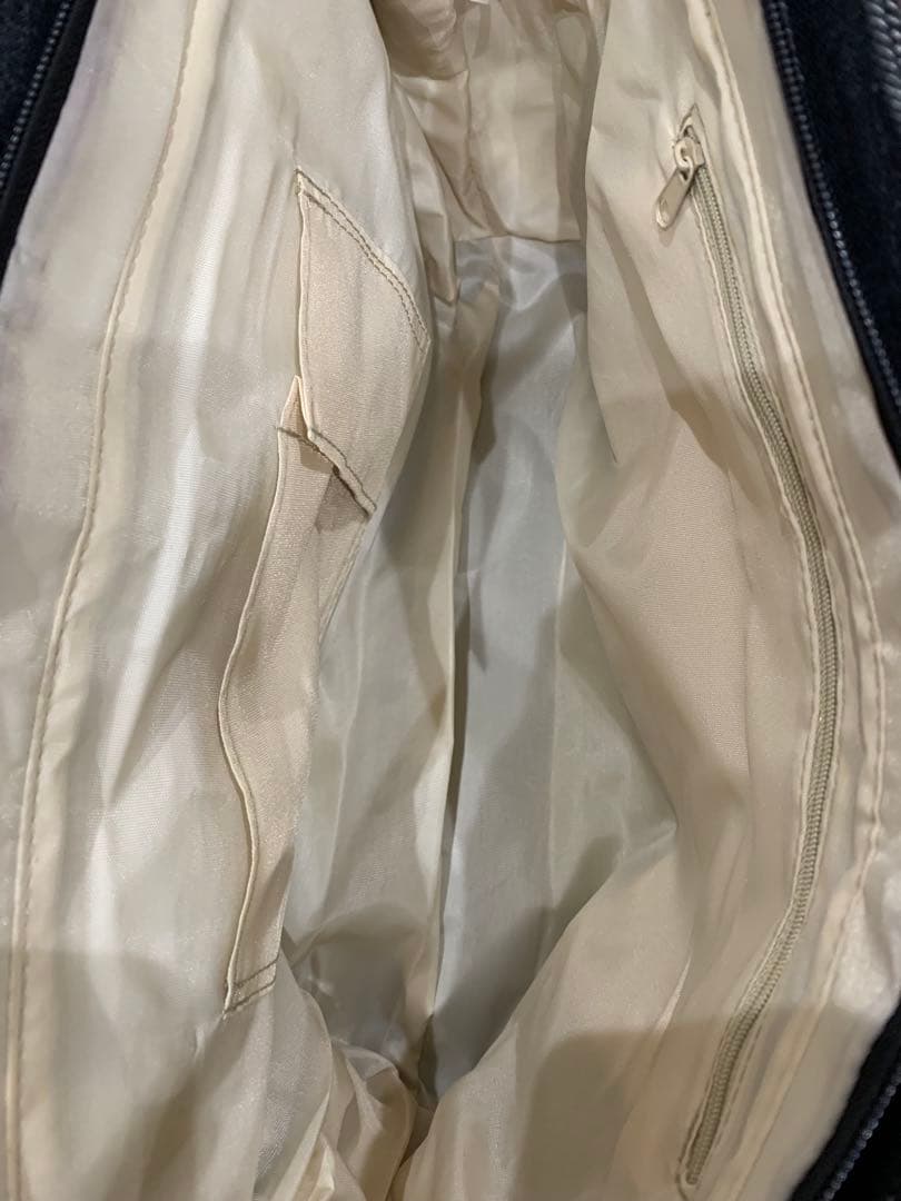 デニム ハンドバッグ ベルト リメイク ジーンズ 鍵付 南京錠