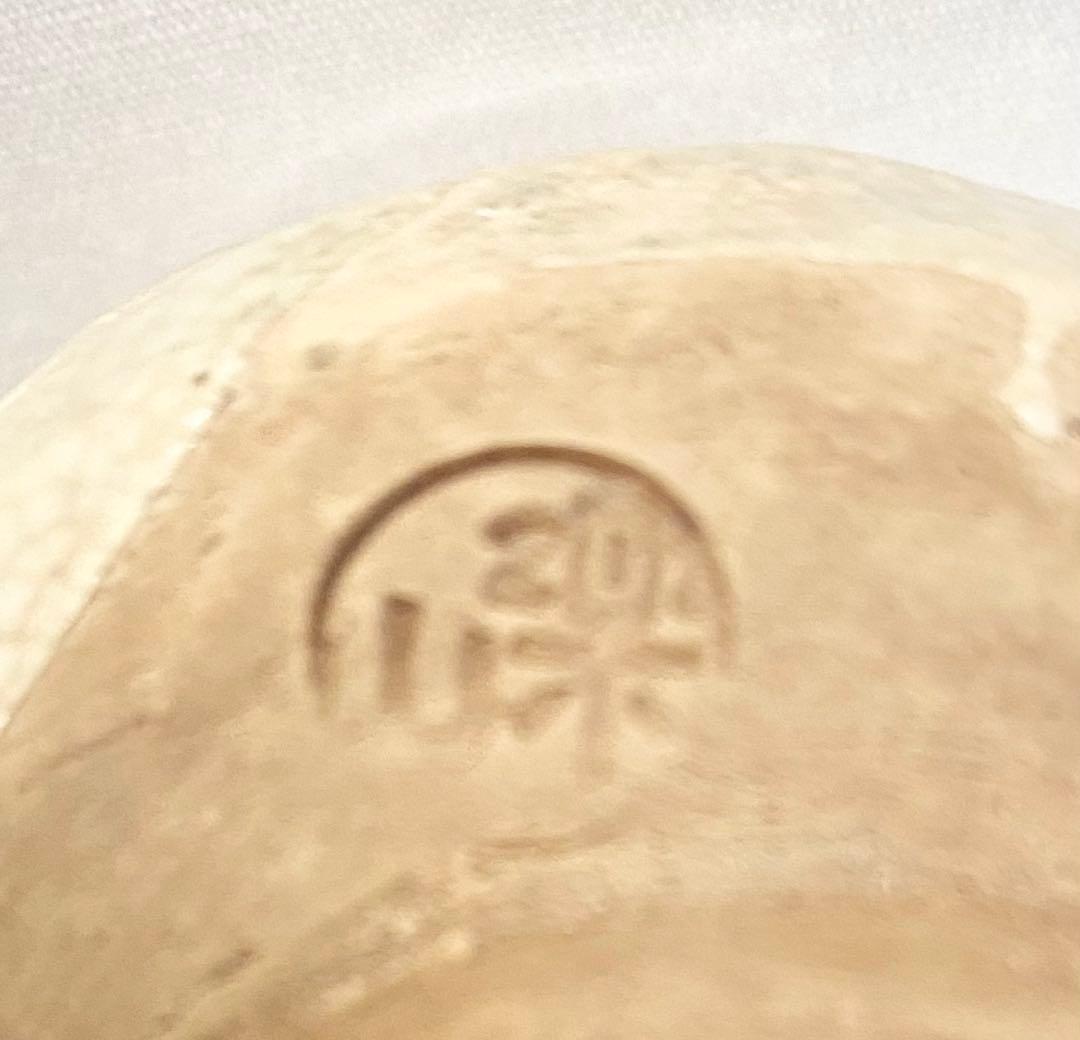 楽山焼のレトロな “天神蟹湯呑“