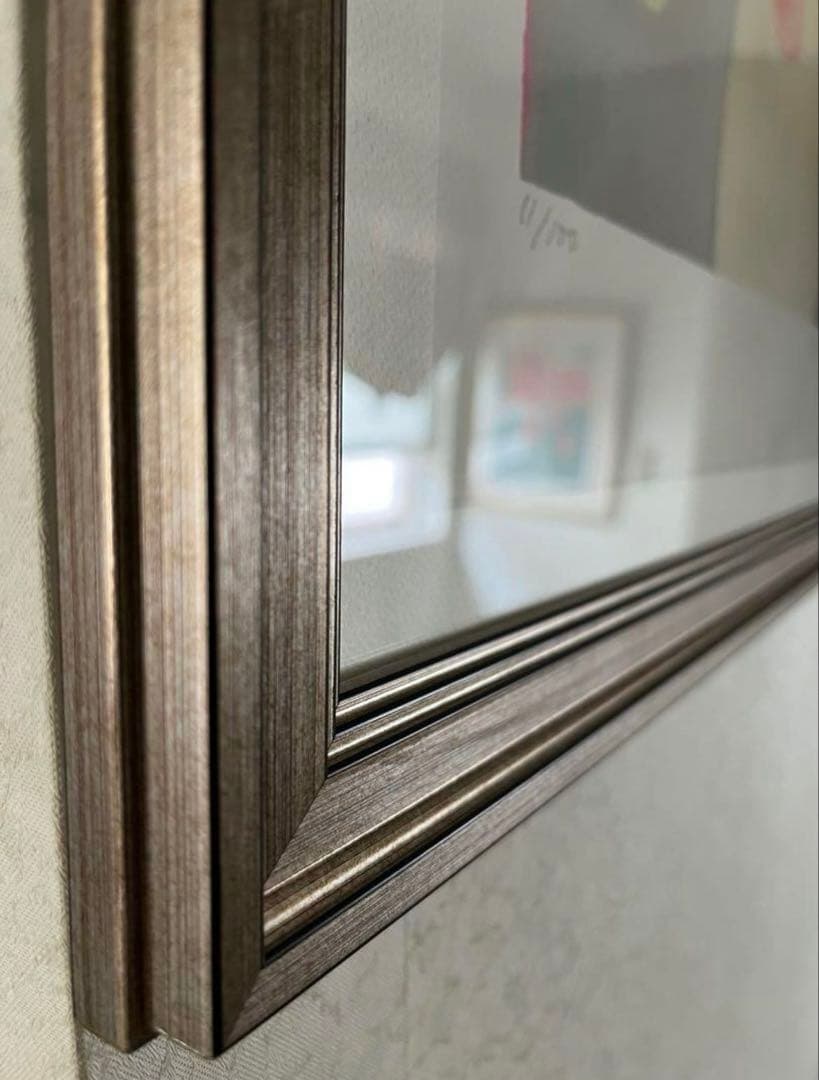 新品額入り　版画　絵画　インテリアアート ジニー•.キム　サイン、ED、証明有