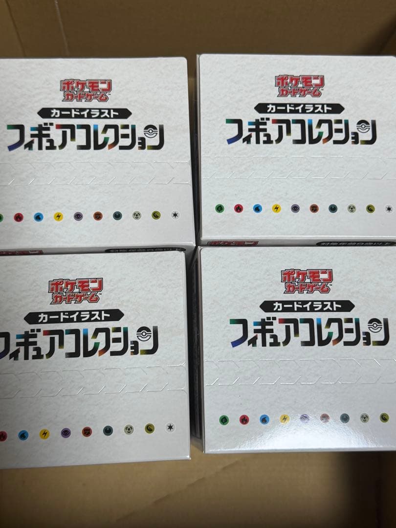 ポケモンカードゲーム カードイラストフィギュアコレクション　 4個セット未開封