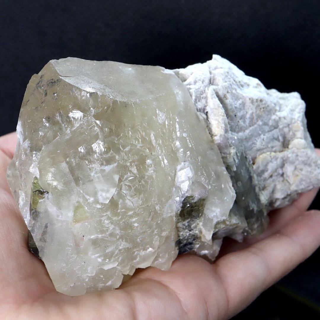 グリーン トルマリン 煙水晶 スモーキークォーツ 電気石 374,4g T410