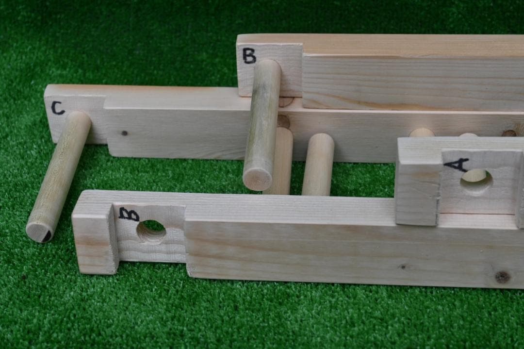 織り機 / 整経台 簡単組み立て式 5段 E