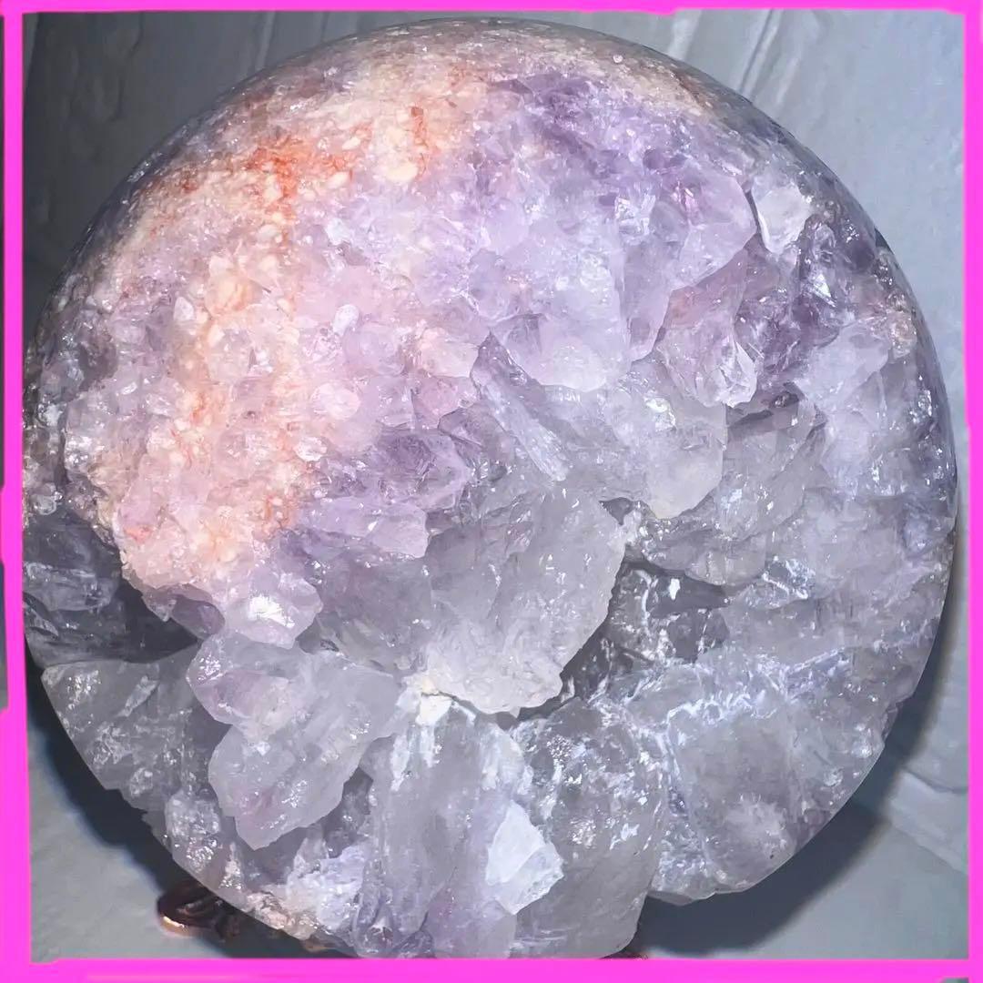 ㉑大玉ピンクアメジスト⭐️桜瑪瑙ピンクアメジスト花瑪瑙⭐️フラワーアゲート⭐️スフィア
