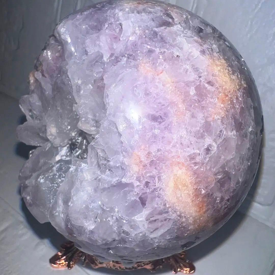 ㉑大玉ピンクアメジスト⭐️桜瑪瑙ピンクアメジスト花瑪瑙⭐️フラワーアゲート⭐️スフィア