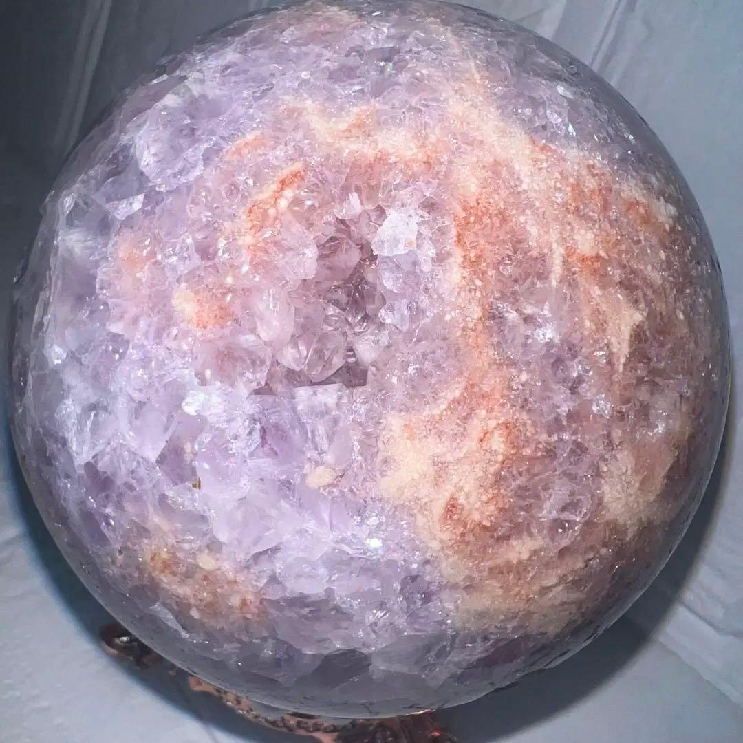 ㉑大玉ピンクアメジスト⭐️桜瑪瑙ピンクアメジスト花瑪瑙⭐️フラワーアゲート⭐️スフィア