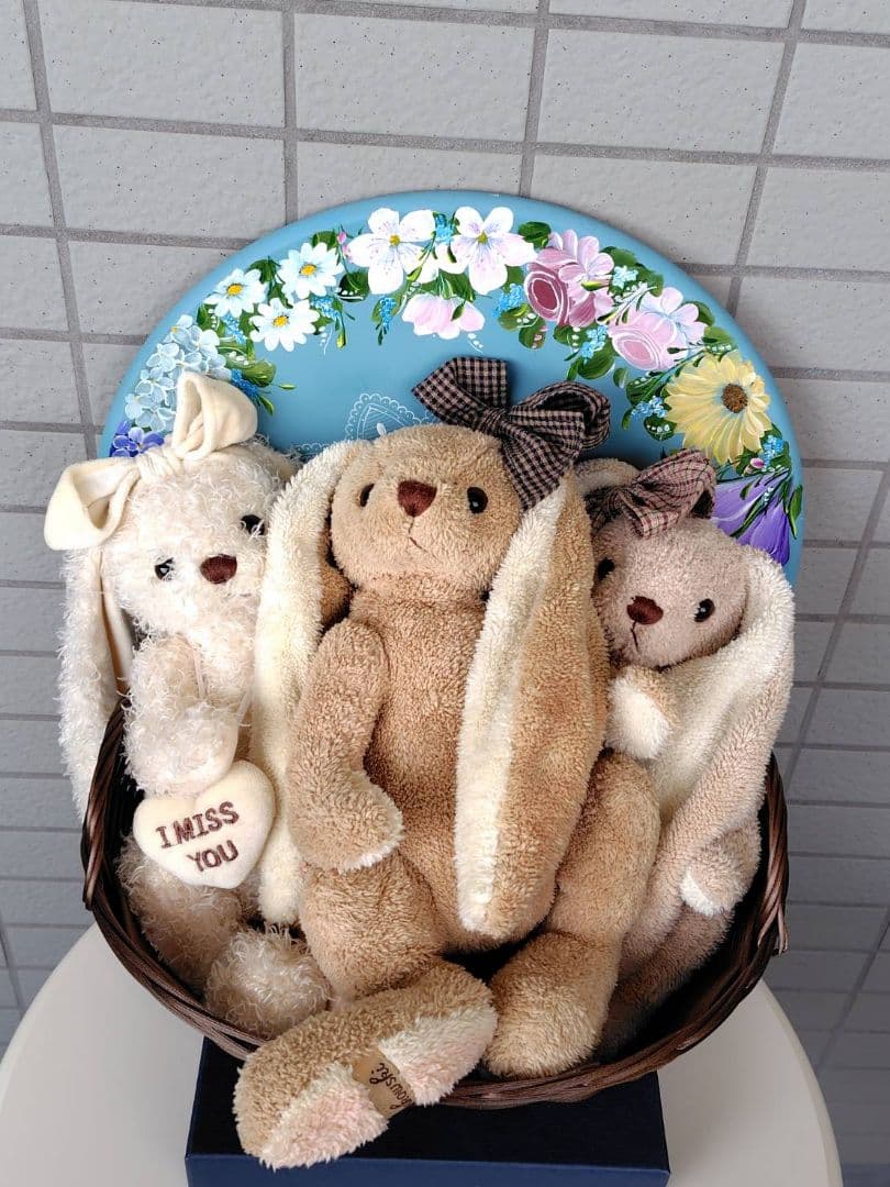 スウェーデン【Bukouski ブコウスキー うさぎ ぬいぐるみ 3点】