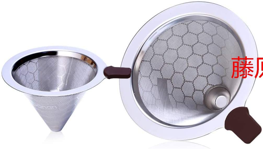 コーヒードリッパー ステンレスフィルター 蜂窩状 実用性 耐熱性 300ml: