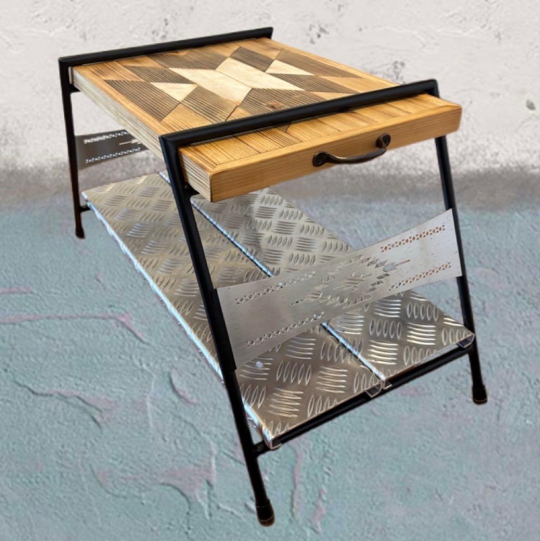 オルテガ ミニテーブル　キャンプテーブル　サイドテーブル　一式セット