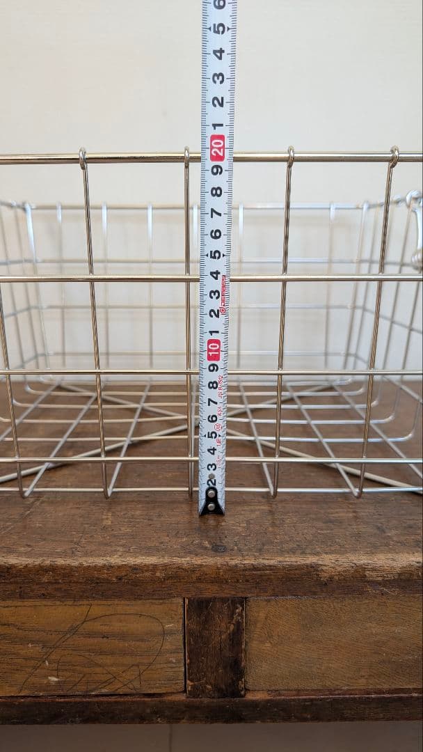 [美品] ステンレス製　給食カゴ　ワイヤーバスケット　4つセット