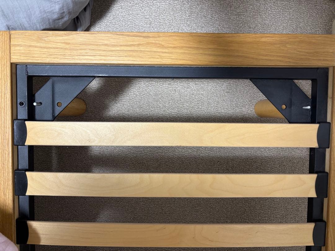 無印良品 木製ベッドフレーム セミシングル 旧タイプ