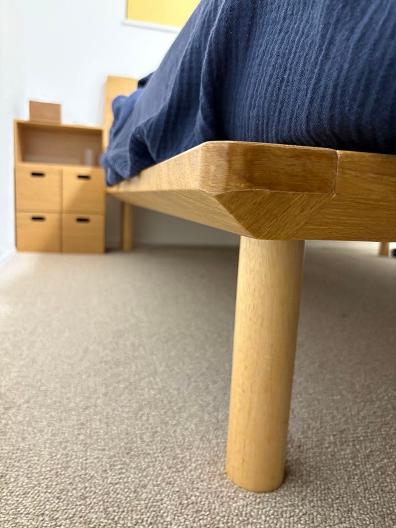 無印良品 木製ベッドフレーム セミシングル 旧タイプ