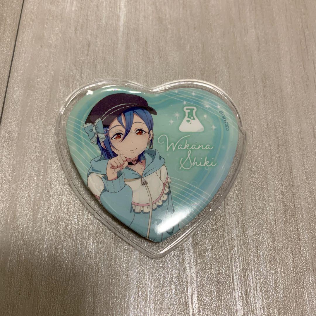 最終値下げ Liella! 若菜四季 ハート缶バッチ ゆめかわガーリー