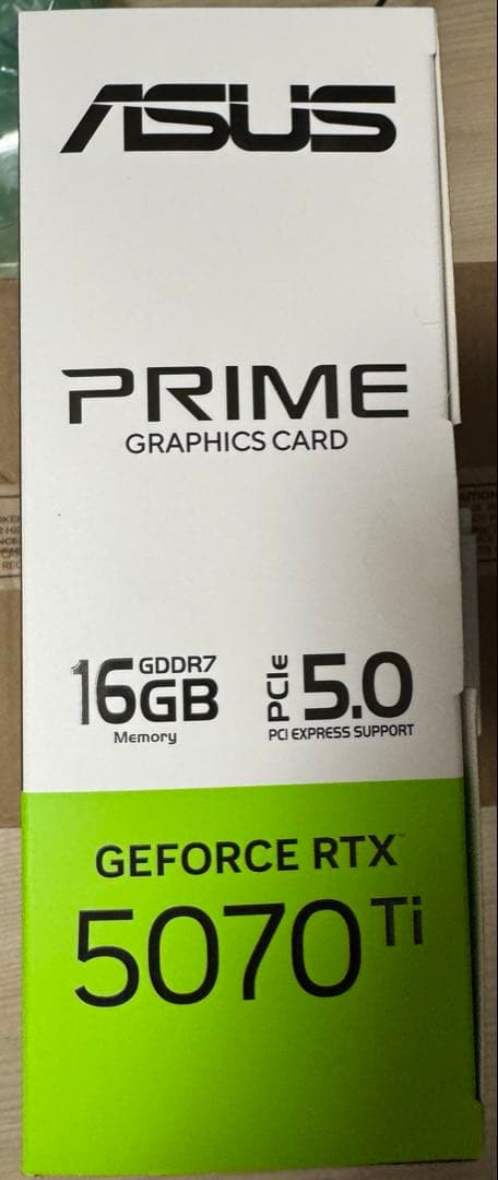 新品未開封 Geforce RTX 5070ti 16GB ASUS Prime
