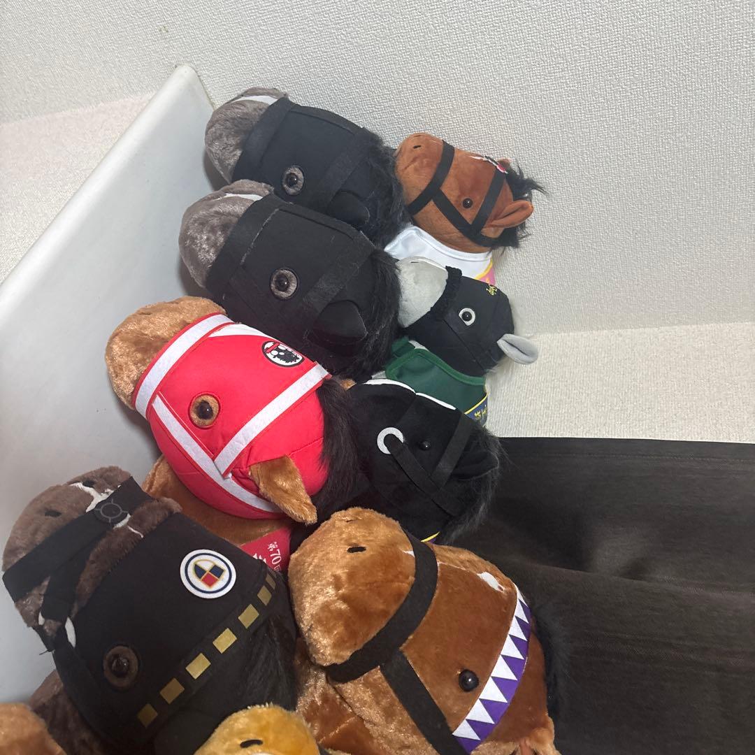 競走馬デザインぬいぐるみセット