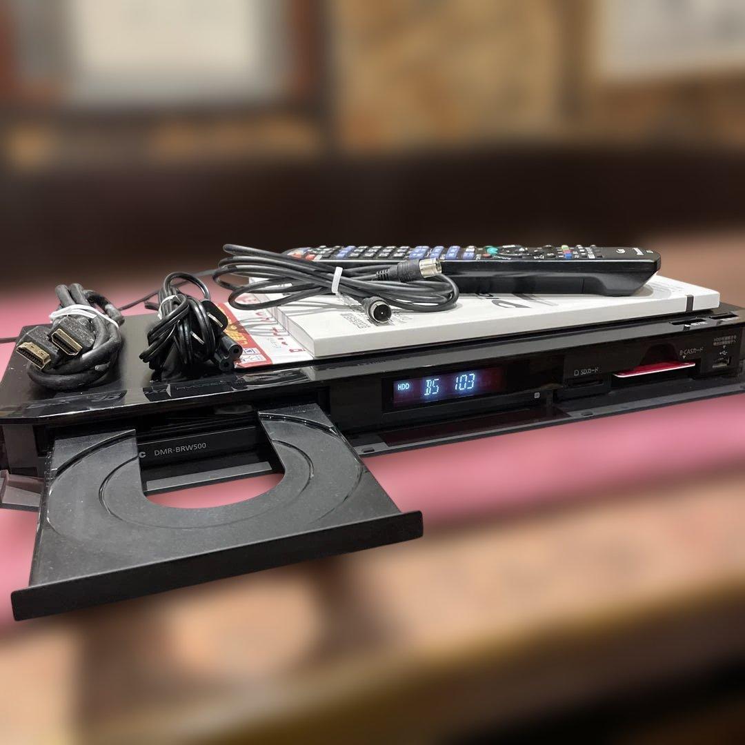 パナソニックDMR-BRW500 2番組W録画15倍録　純正リモコン等付フル装備
