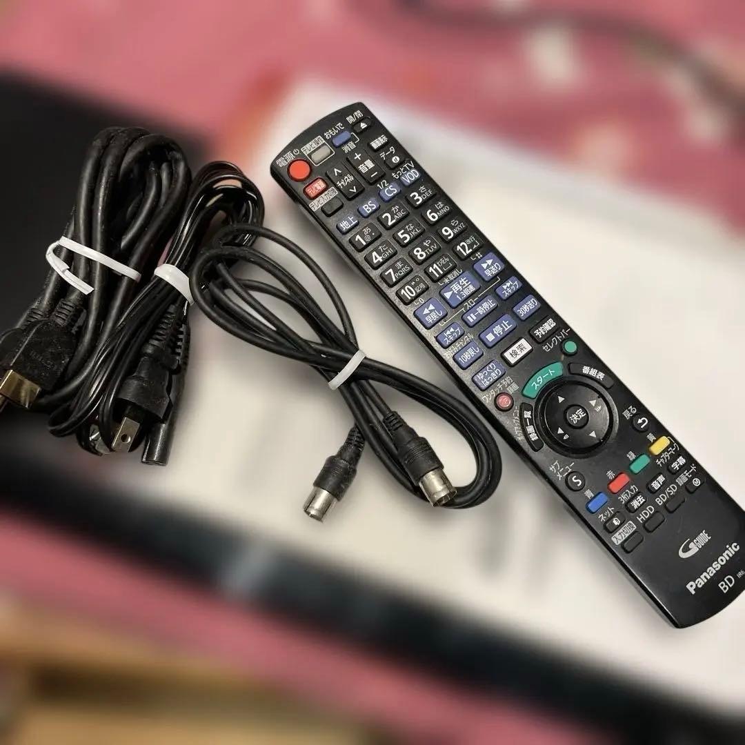 パナソニックDMR-BRW500 2番組W録画15倍録　純正リモコン等付フル装備
