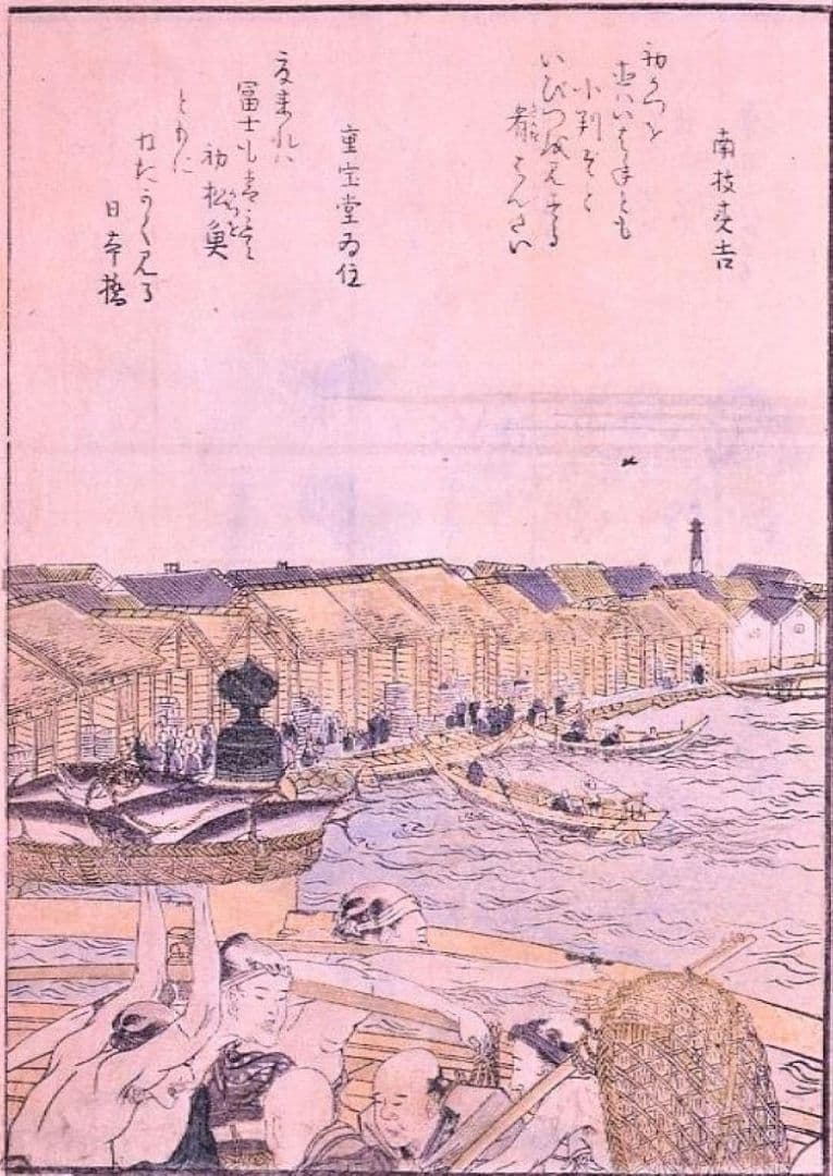 葛飾北斎画　絵本「東都勝景一覧」上巻　江戸期版の越前和紙複製和紙刷り　全20点
