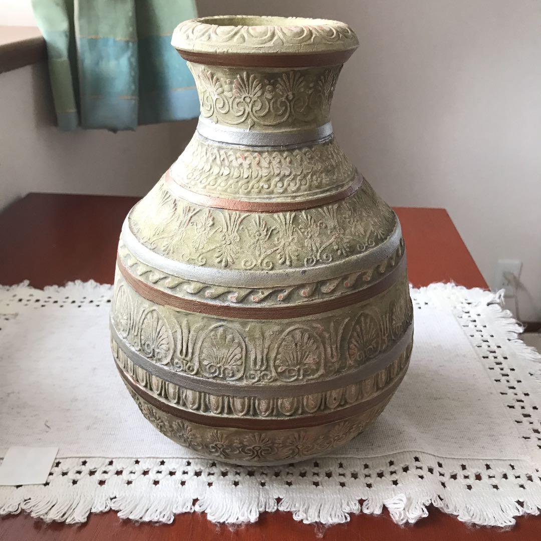 フィリピンアート　花瓶　壺