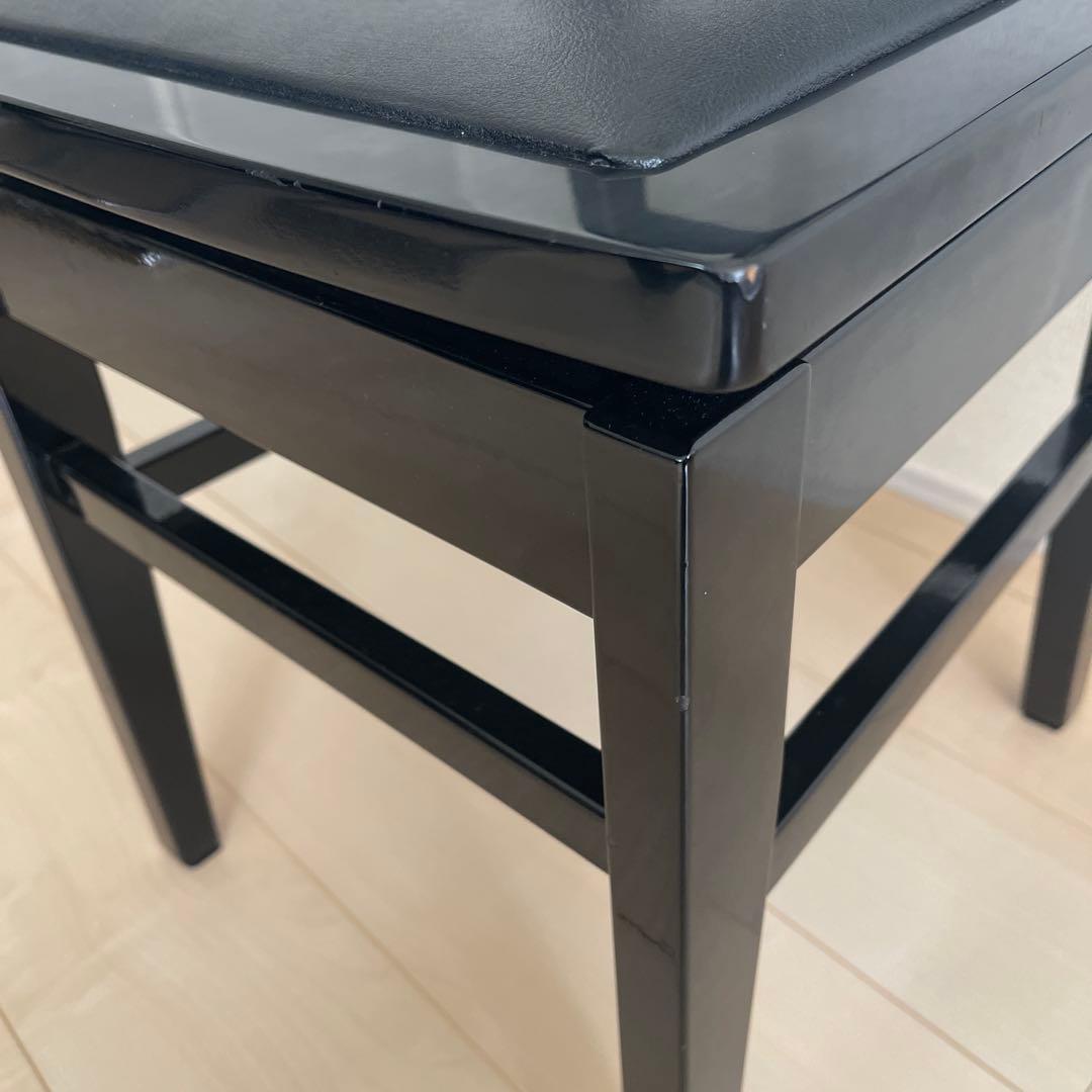 名陽木工　MEIYO トムソン椅子　背もたれ付き　ピアノ専用高低自在椅子