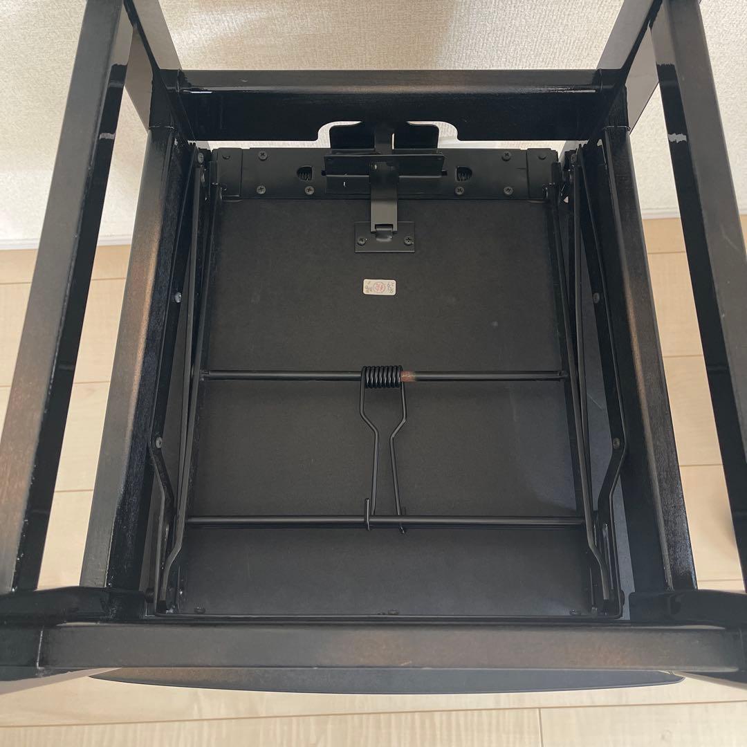 名陽木工　MEIYO トムソン椅子　背もたれ付き　ピアノ専用高低自在椅子