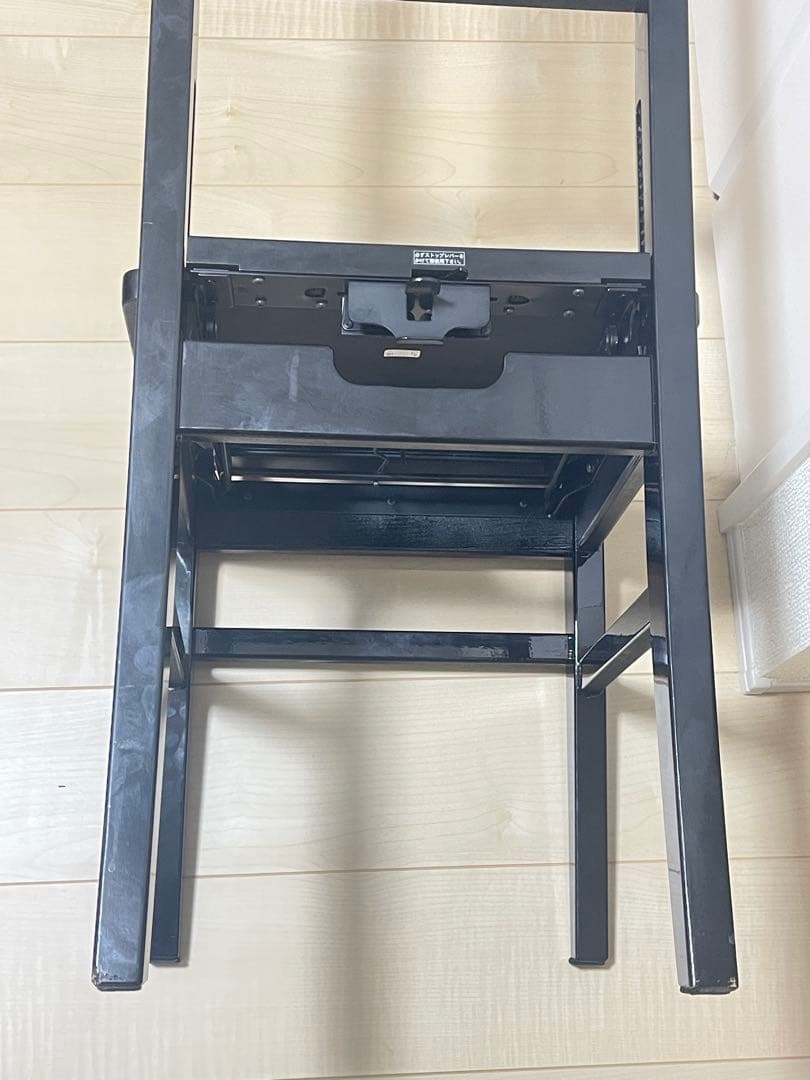 名陽木工　MEIYO トムソン椅子　背もたれ付き　ピアノ専用高低自在椅子