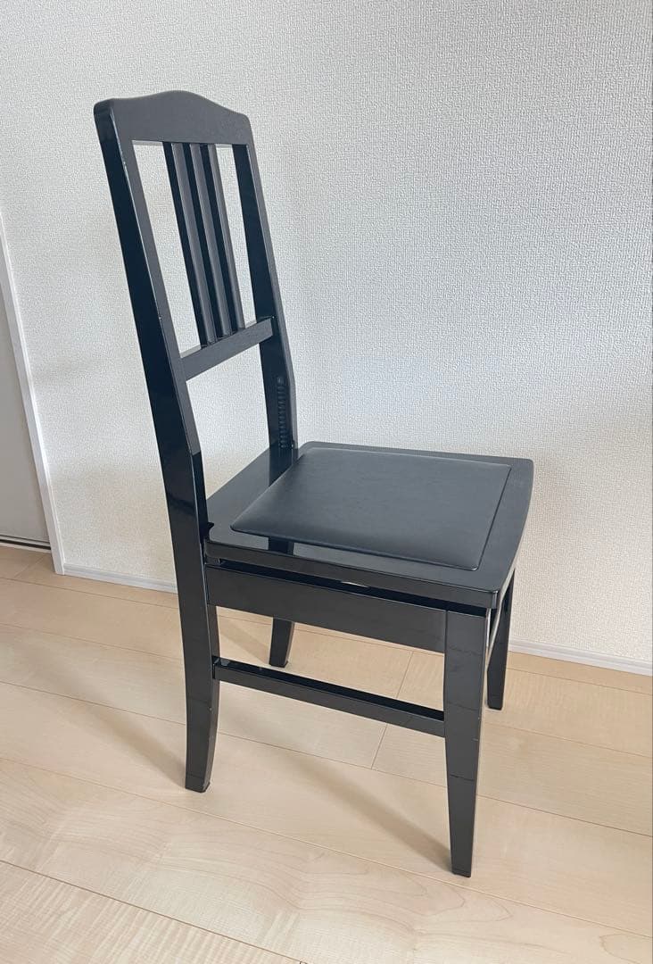 名陽木工　MEIYO トムソン椅子　背もたれ付き　ピアノ専用高低自在椅子