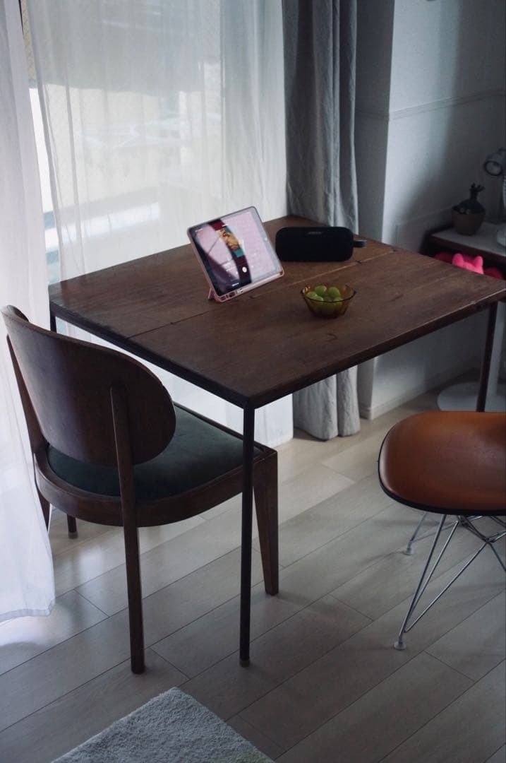 古道具 ダイニングテーブル 古才 鉄腳 リメイク 古家具