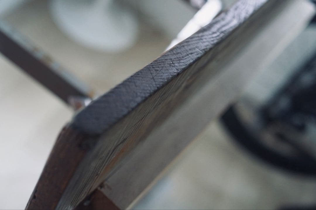 古道具 ダイニングテーブル 古才 鉄腳 リメイク 古家具