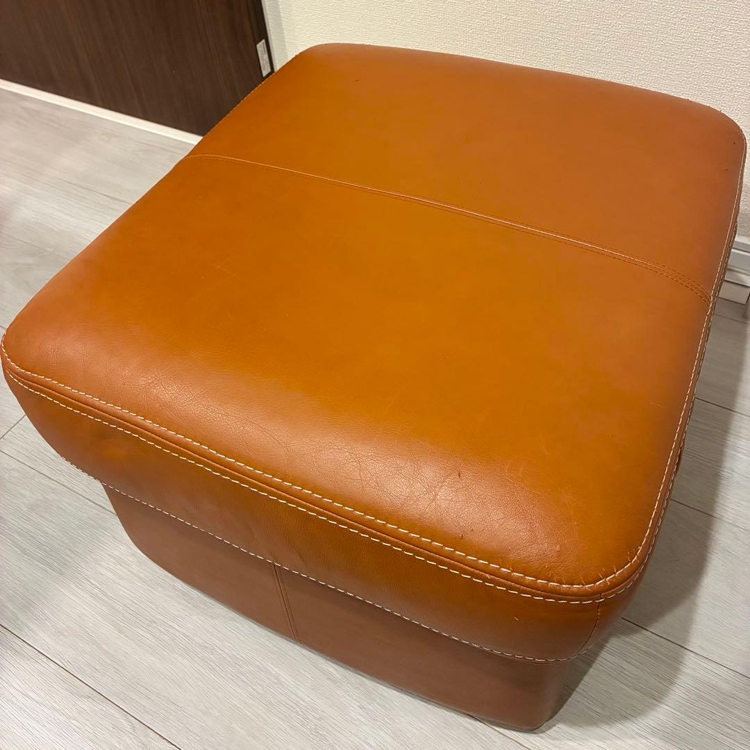 【送料込】カリモク karimoku 本革 スツール オットマン ZT73