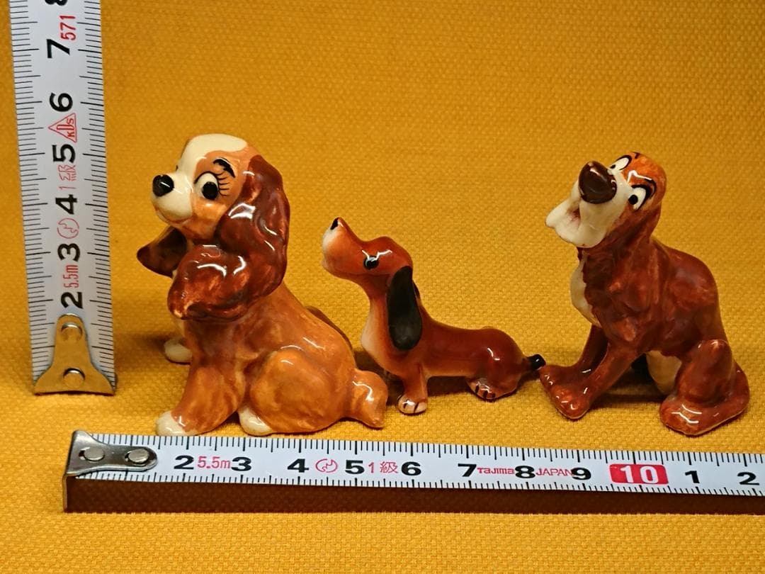 ディズニー　ビンテージ　犬　陶器　置物　インテリア　工芸品　美術品　A2987