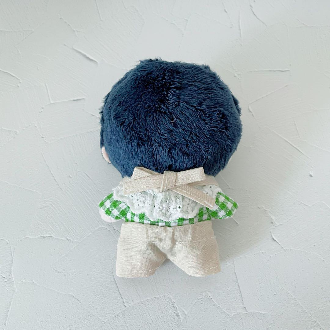 10cm 12cm ぬいぐるみ服 ぬい服(ミルクチェック/いちご)