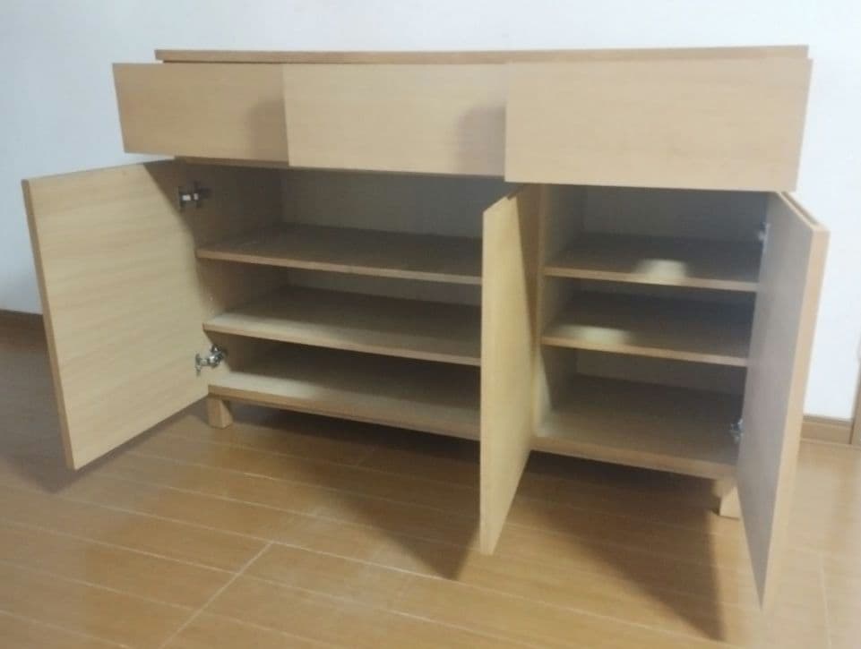 【廃盤レア】無印良品　DSP-14405-120　食器棚　キャビネット　オーク材