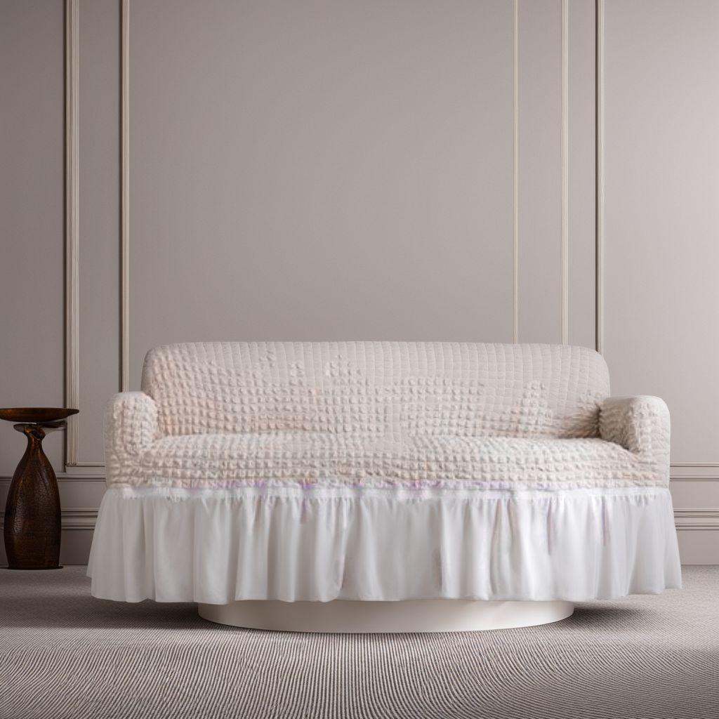 ☆ソファーカバー 1-3人掛け 肘付き 北欧風 フリル マルチカバー