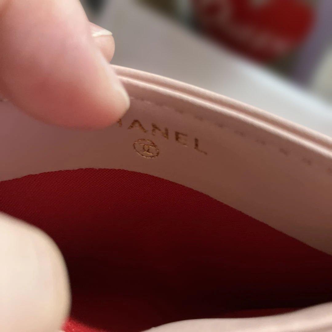 ノベル♡ ピンク レザー カードケース