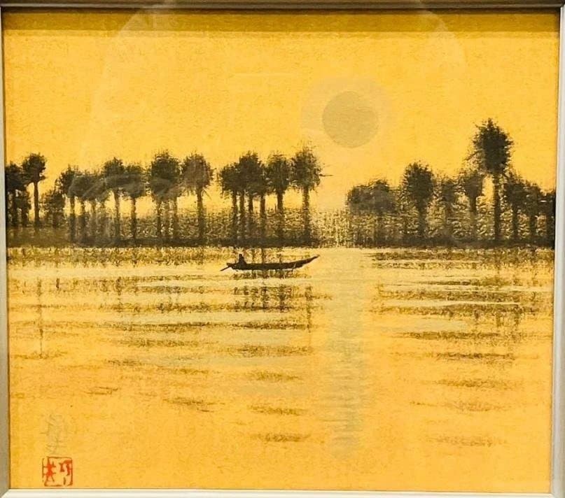 大塚工芸社製　平山郁夫複製画　「ユーフラテス河　朝陽」　ロット№226